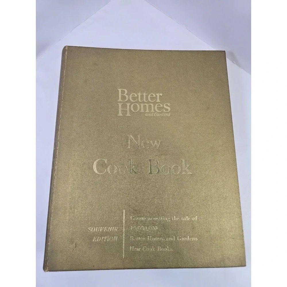 Vintage 1965 Better Homes and Gardens New Cook Book Binder Mid Century Recipes
